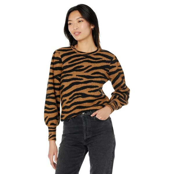 ケイト スペード レディース ニット&セーター アウター Tiger Stripes Dream Sweater Light Chestnut