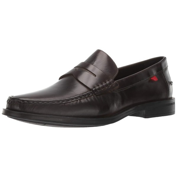 マークジョセフニューヨーク メンズ スリッポン・ローファー シューズ Men's Leather Made in Brazil Cortlad Loafer Penny Graphite Bru