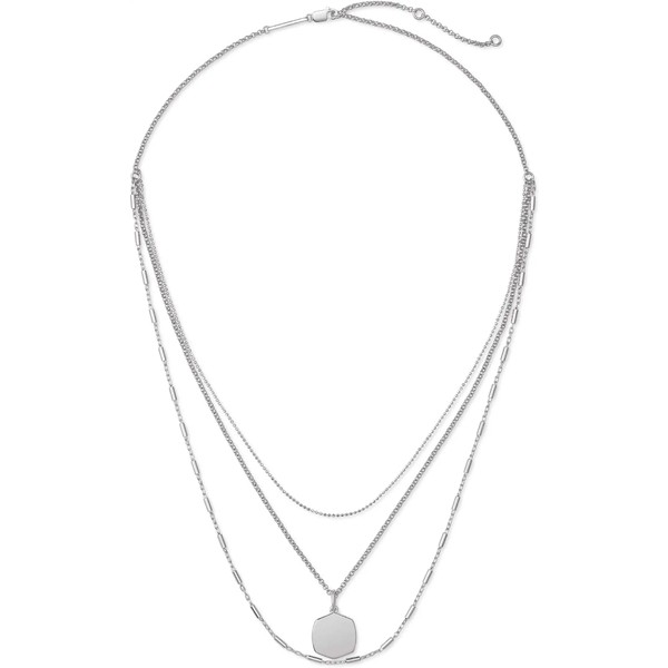 ケンドラスコット レディース ネックレス・チョーカー・ペンダントトップ アクセサリー Davis Triple Strand Necklace Sterling Silver