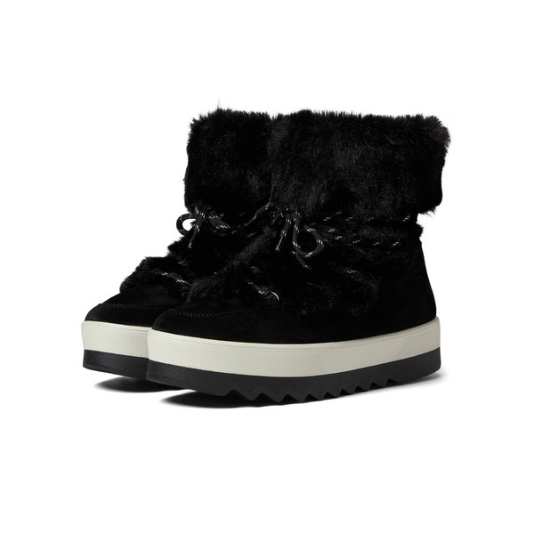 クーガー レディース ブーツ＆レインブーツ シューズ Vanity Waterproof Black Suede/Faux Fur