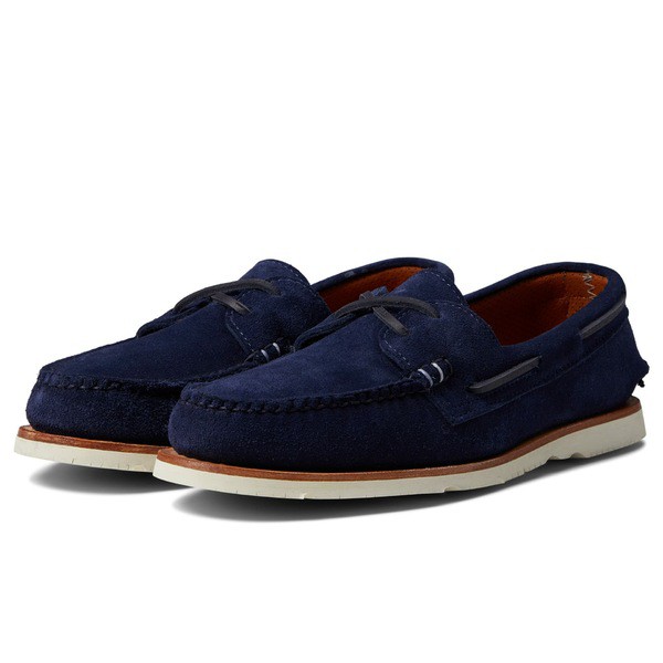 スペリー メンズ デッキシューズ シューズ Sperry X Sunspel Authentic Original 2-Eye Navy Suede