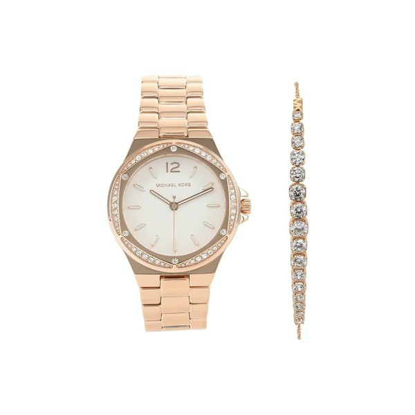 マイケルコース レディース 腕時計 アクセサリー MK1053SET - Lennox Gift Set 3 Hand Bracelet Watch Rose Gold