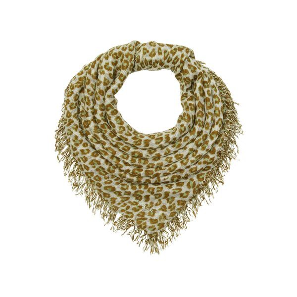 チャンルー レディース マフラー・ストール・スカーフ アクセサリー Leopard Cashmere and Silk Scarf Tarragon