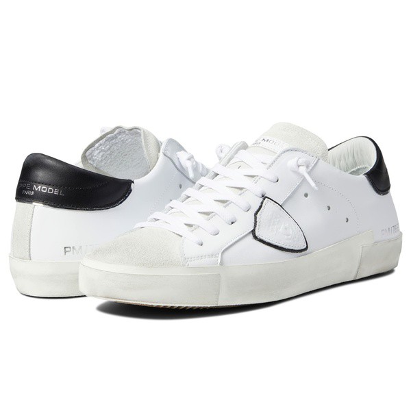 フィリップモデル メンズ スニーカー シューズ PRSX Low Sneaker Basic/Blanc Noir