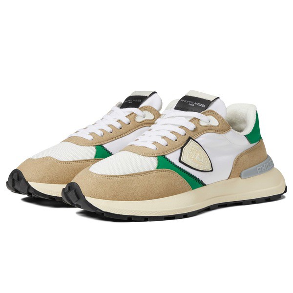 フィリップモデル メンズ スニーカー シューズ Antibes Sneaker Mondial Pop/Blanc Vert