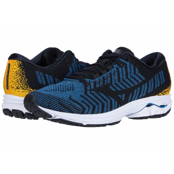 最安値に挑戦 ミズノ メンズ スニーカー シューズ Wave Rider Waveknit 3 Moroccan Blue Black 現金特価 Bayounyc Com
