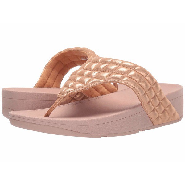 全ての フィットフロップ レディース サンダル シューズ Lulu Padded Shimmy Suede Toe Thong Rose Gold 初回限定 Ecgroup Intl Com