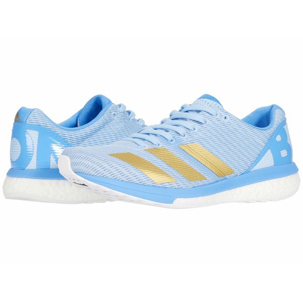 速達メール便 アディダス レディース スニーカー シューズ Adizero Boston 8 Glow Blue Gold Metallic Real Blue 安い Centrodeladultomayor Com Uy