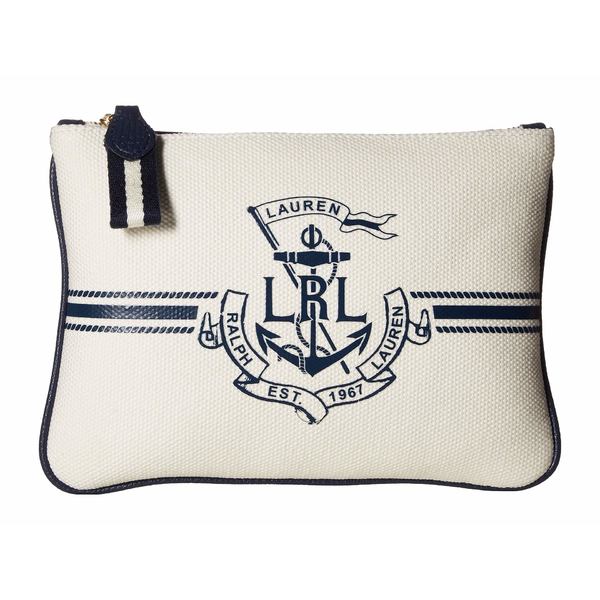 ラルフローレン レディース ボディバッグ・ウエストポーチ バッグ Huntley Canvas Belt Bag White/Navy Logo ラルフローレン レディース ボディバッグ・ウエストポーチ バッグ Huntley Canvas Belt Bag White/Navy Logo