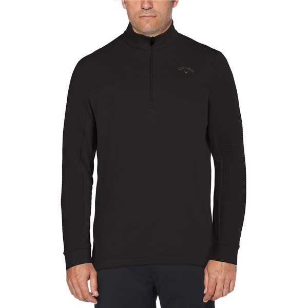 21福袋 キャラウェイ メンズ ジャケット ブルゾン アウター Callaway Men S Ottoman Zip Golf Pullover Caviar 全品送料無料 Parjal Fr