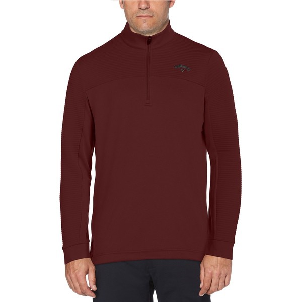 メーカー包装済 キャラウェイ メンズ ジャケット ブルゾン アウター Callaway Men S Ottoman Zip Golf Pullover Fig 保障できる Spatium Com Br