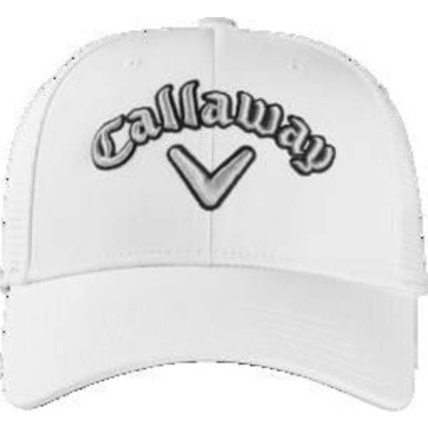 送料無料 早い者勝ち キャラウェイ メンズ 帽子 アクセサリー Callaway Men S Mesh Fitted Golf Hat White Silver 高い品質 Www Iacymperu Org