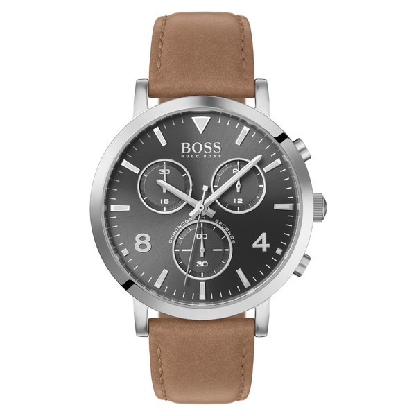 新着 アクセサリー 腕時計 Silver 41mm メンズ BOSS Brown/ Grey/ Spirit Chronograph Strap ボス Leather Watch,-その他腕時計 新着 アクセサリー 腕時計 Silver 41mm メンズ BOSS Brown/ Grey/ Spirit Chronograph Strap ボス Leather Watch,-その他腕時計