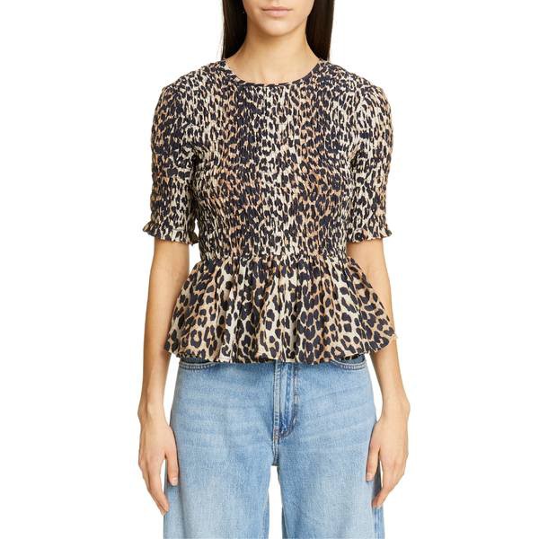 人気の ガニー レディース カットソー トップス レディース Ganni Leopard Silk Print Print Cotton & Silk Peplum Top Leopard, 長野市:06494b1b --- kzdic.de 人気の ガニー レディース カットソー トップス レディース Ganni Leopard Silk Print Print Cotton & Silk Peplum Top Leopard, 長野市:06494b1b --- kzdic.de