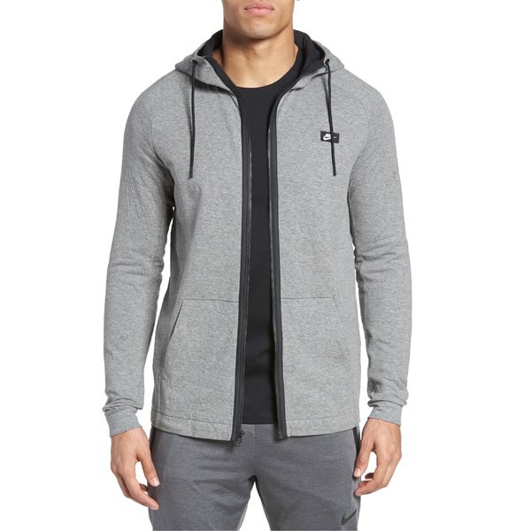 tech regular fit fleece hoodie