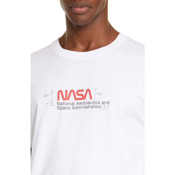 ヘロン プレストン メンズ Tシャツ トップス Heron Preston White Graphic Nasa Logo 通常便なら送料無料 Multi T Shirt