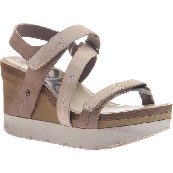 お気に入りの オーティービーティー レディース サンダル シューズ Wavey Strappy Wedge Cacao Leather, lifestylejapan 財布バッグ専門 b38c6a68