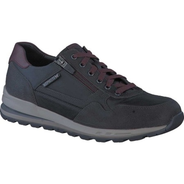 ソウマグン メフィスト メンズ スニーカー シューズ Bradley Sneaker Men 39 S Dark Grey Black Burgundy Old Smooth Leather