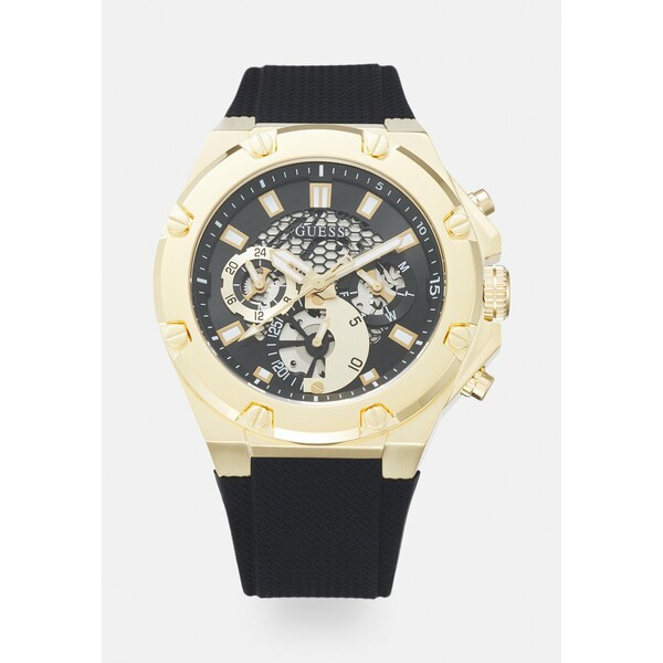 ゲス メンズ 腕時計 アクセサリー THIRD GEAR - Chronograph watch - gold-coloured/black gold-coloured/black