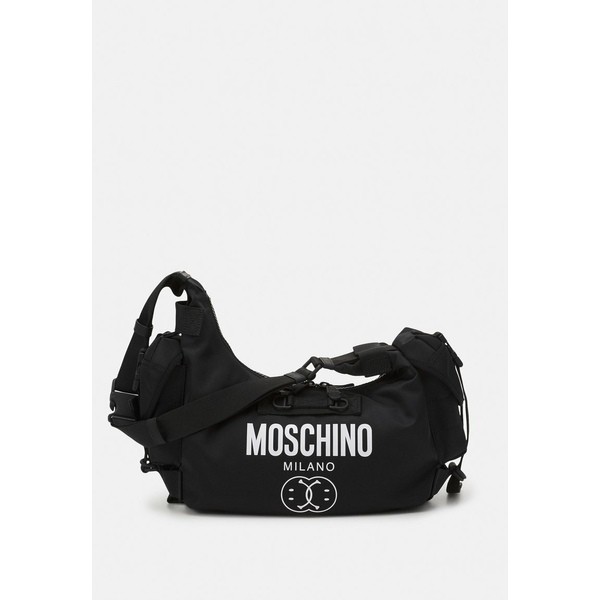 モスキーノ レディース ショルダーバッグ バッグ DOUBLE SMILE LOGO UNISEX - Across body bag - black black