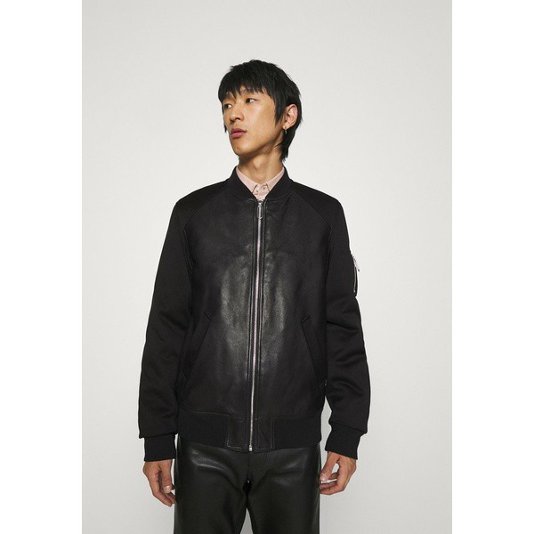 ザ・クープルス メンズ コート アウター JACKET - Faux leather jacket - black black