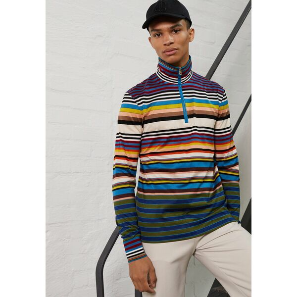 ポールスミス メンズ Tシャツ トップス FUNNEL NECK ZIP - Long sleeved top - multi-coloured multi-coloured