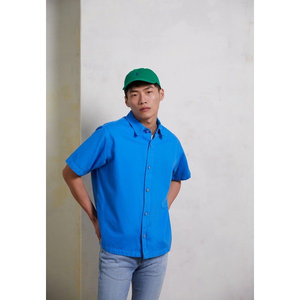 フレームデニム メンズ シャツ トップス RELAXED FIT SHIRT - Shirt - le blue le blue