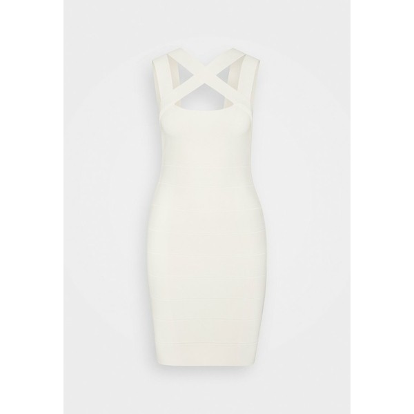 エルベ レジェ レディース ワンピース トップス CROSS NECK MINI ICON DRESS - Jumper dress - alabaster alabaster