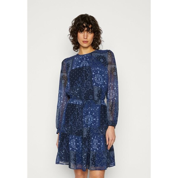 トミー ヒルフィガー レディース ワンピース トップス PAISLEY KNEE DRESS BRAC - Day dress - dark blue dark blue