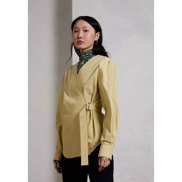 ヴィクトリア ベッカム レディース シャツ トップス V-NECK WRAP SHIRT - Blouse - sand sand