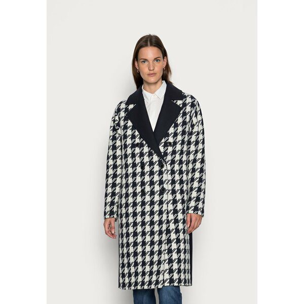 トミー ヒルフィガー レディース コート アウター BLEND HOUNDSTOOTH COAT - Classic coat - sky/ecru sky/ecru