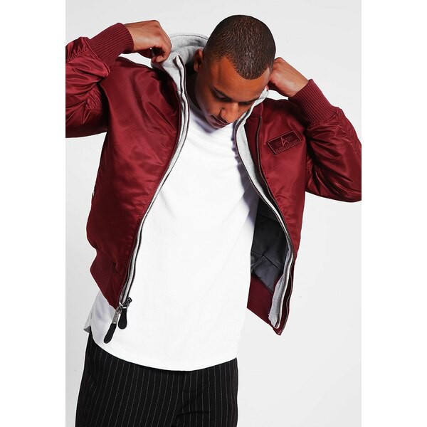 アルファインダストリーズ メンズ コート アウター MA D TEC - Bomber Jacket - burgundy burgundy