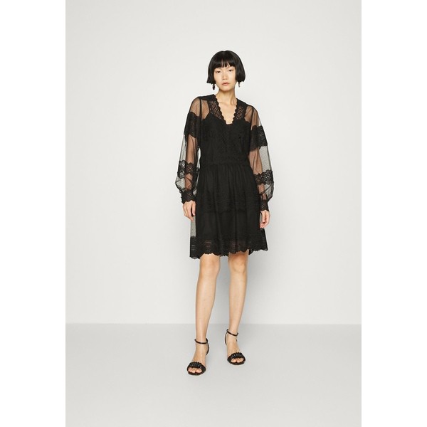 ツインセット レディース ワンピース トップス ABITO IN PIZZO CON SOTTOVESTE - Cocktail dress / Party dress - nero nero