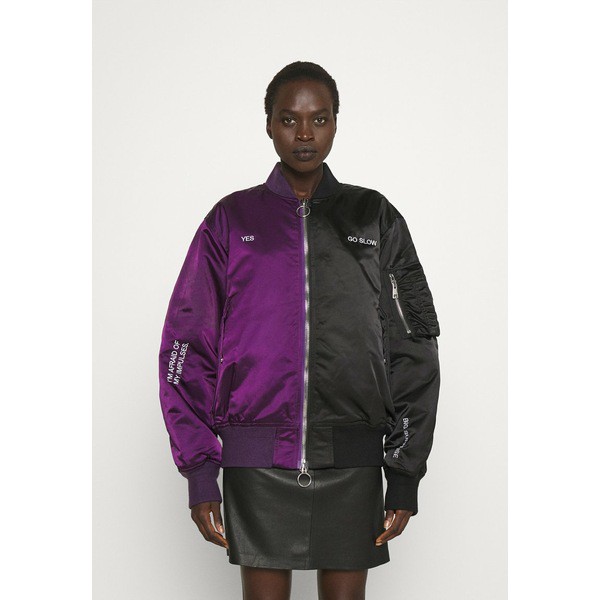 テゥーデス レディース コート アウター HORIZON UNISEX - Bomber Jacket - black/purple black/purple