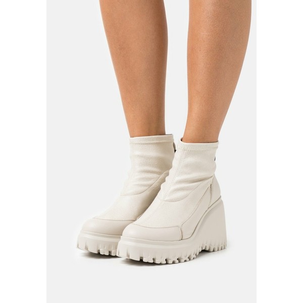 ブロンクス レディース ブーツ＆レインブーツ シューズ CURV - Platform ankle boots - winter white winter white