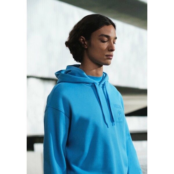 モスキーノ メンズ パーカー・スウェットシャツ アウター Hoodie - light blue light blue