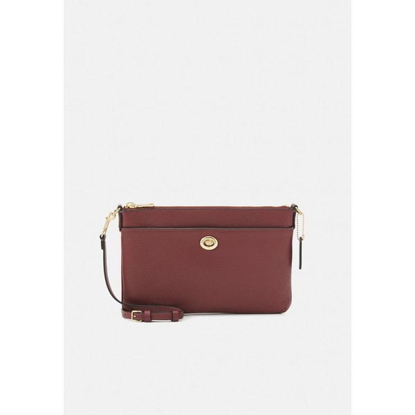 コーチ レディース クラッチバッグ バッグ POLISHED PEBBLE CROSSBODY - Clutch - wine wine