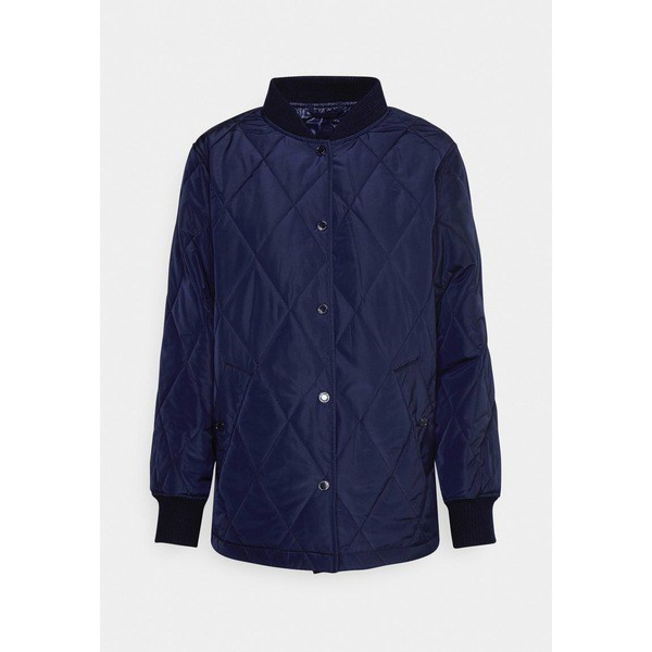 ガント レディース コート アウター QUILTED COACH JACKET - Short coat - evening blue evening blue