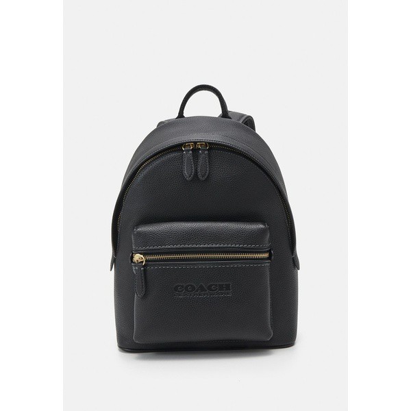 コーチ レディース バックパック・リュックサック バッグ POLISHED PEBBLE CHARTER BACKPACK - Rucksack - black black