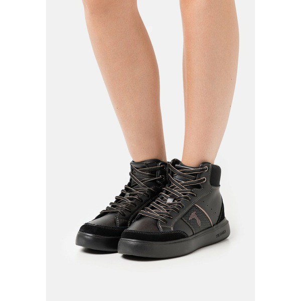 トラサルディ レディース スニーカー シューズ YRIS MID - High-top trainers - black black