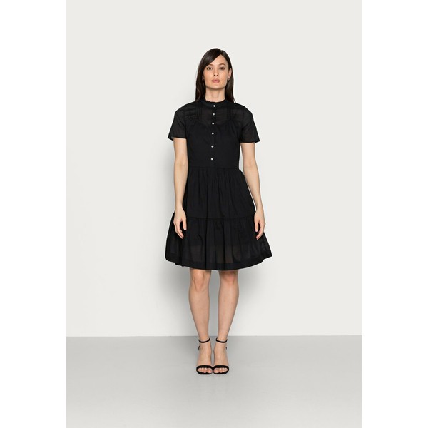 トミー ヒルフィガー レディース ワンピース トップス VOILE KNEE DRESS - Shirt dress - black black