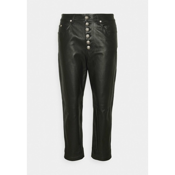 ドンダップ レディース カジュアルパンツ ボトムス KOONS - Leather trousers - black black