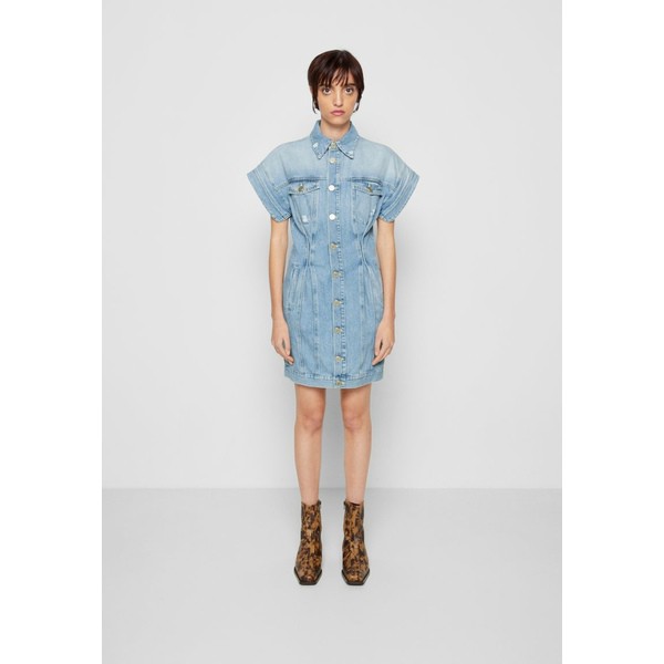 ドンダップ レディース ワンピース トップス ABITO - Denim dress - chiaro rammendato chiaro rammendato