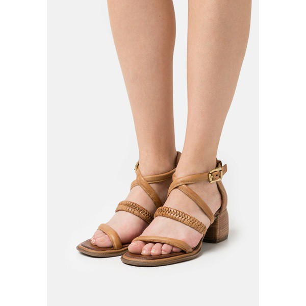 エーエス98 レディース サンダル シューズ IANIX - Sandals - camel/fango camel/fango