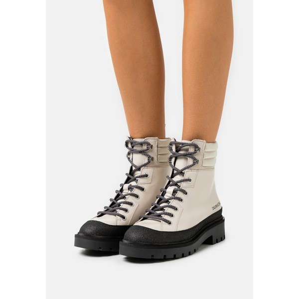 カルバンクライン レディース ブーツ＆レインブーツ シューズ COMBAT MID LACEUP HIKING BOOT - Lace-up ankle boots - muslin muslin