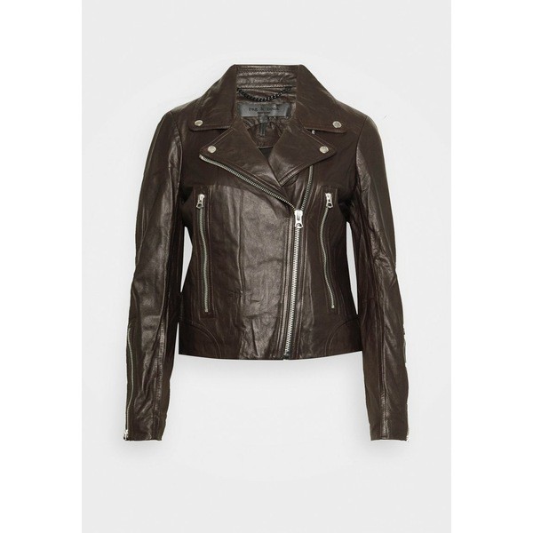 ラグアンドボーン レディース コート アウター MACK - Leather jacket - dark brown dark brown