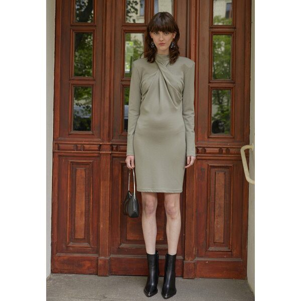 ハン コペンハーゲン レディース ワンピース トップス SHARP TWISTED DRAPE DRESS - Jersey dress - sand sand