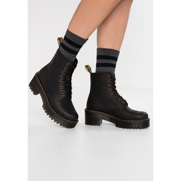 ドクターマーチン レディース ブーツ＆レインブーツ シューズ SHRIVER HI 8 EYE BOOT - Platform ankle boots - black black