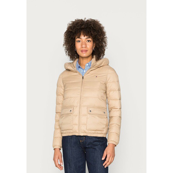 トミー ヒルフィガー レディース コート アウター PADDED HOODED JACKET - Light jacket - beige beige