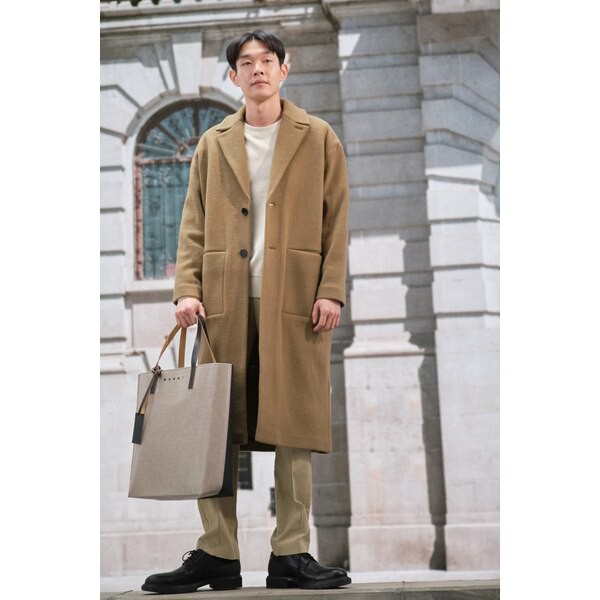 ウォンハンドレッド メンズ コート アウター CASSIUS - Classic coat - camel camel